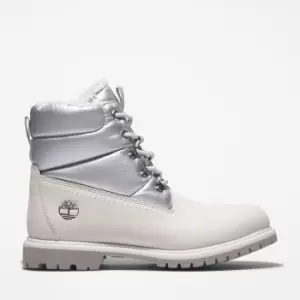 Image of Timberland Premium 6" Puffer Boot For Her In White, Size 4