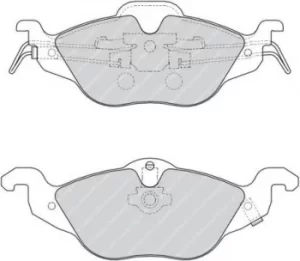 Image of Ferodo FDB1293 Brake Pad Set Front Axle Premier Car