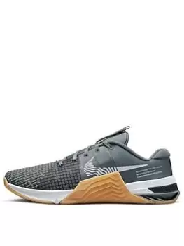 Image of Nike Metcon 8, Grey/White, Size 7, Men