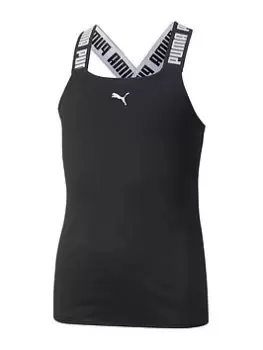 Image of Puma Puma Girls Runtrain Tank - Black, Size 9-10 Years, Women