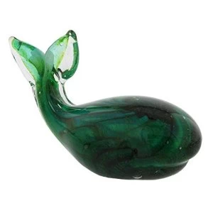 Image of Objets d'Art Figurine - Green Whale