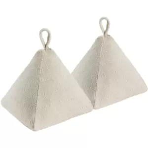Image of Chevron Door Stops - 20cm - Natural - Pack of 2 - Nicola Spring