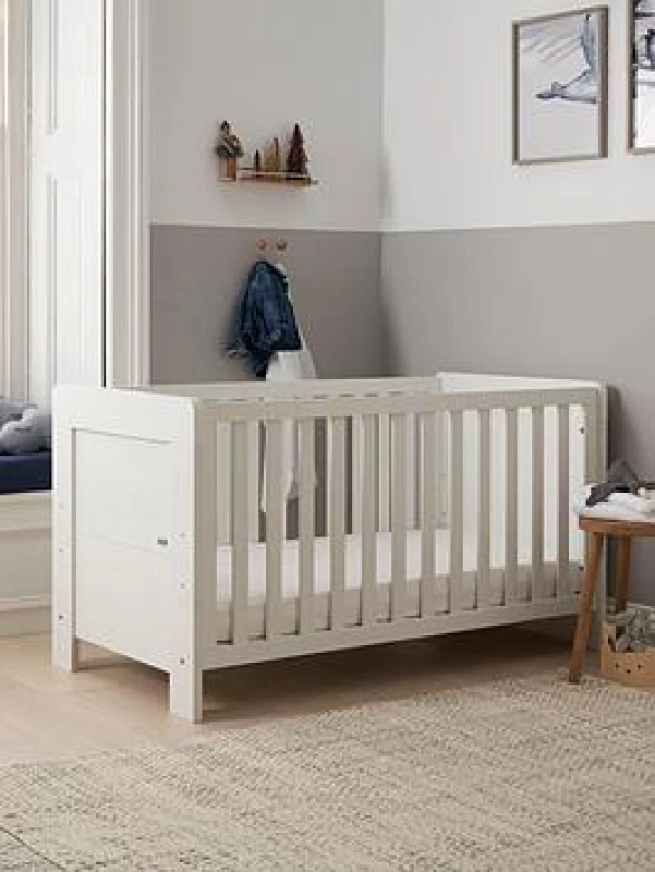 Image of Tutti Bambini Alba Cot Bed - Essentials White White W8Q89 Unisex