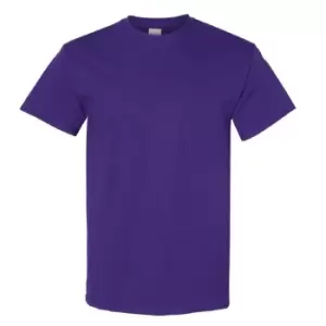 Image of Gildan Mens Heavy Cotton Short Sleeve T-Shirt (L) (Purple)