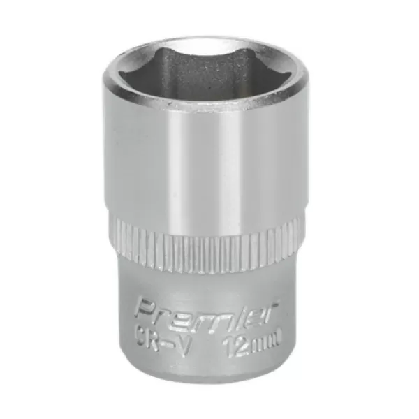 Image of Genuine SEALEY S1412 WallDrive® Socket 12mm 1/4Sq Drive