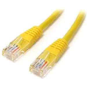 Image of 10 Ft Yellow Molded Cat5e Utp Patch Cable