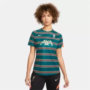 Image of Nike Liverpool Pre Match Shirt 2021 2022 Ladies - Multi