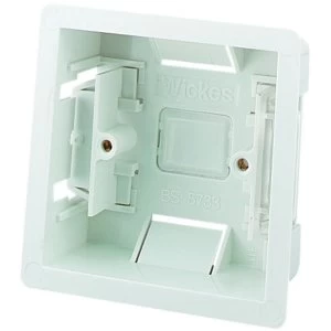 Image of Wickes 1 Gang Dry Lining Box - White