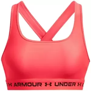 Image of Under Armour Medium Support Crossback Bra Womens - Red