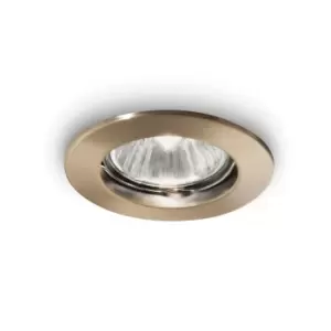 Image of Jazz 1 Light Recessed Spotlight (3 Pack) Bronze GU10