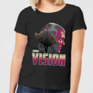 Image of Avengers Vision Womens T-Shirt - Black