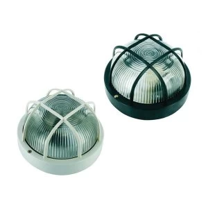 Image of Byron White Plastic Bulkhead Light - No Bulb
