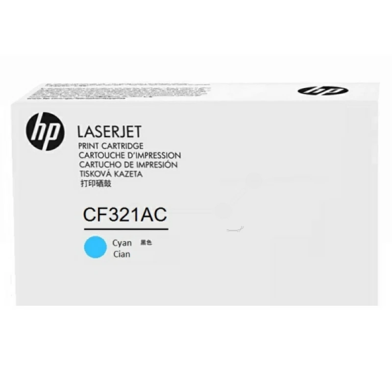 Image of HP CF321AC/653A Toner cartridge cyan Contract. 16.5K pages ISO/IEC 197