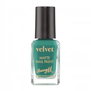 Image of Barry M Velvet Nail Paint - Beach Club Green