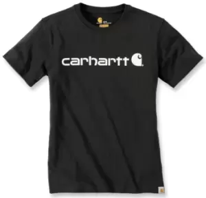 Image of Carhartt Workwear Logo Women T-Shirt, black, Size S, black, Size S for Women