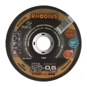 Image of Trennscheibe XTK6 EXACT D125x06mm ger.INOX Bohr.2223mm RHODIUS