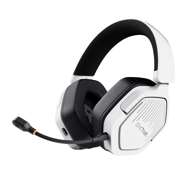 Image of Trust Trust GXT 493W Carus Headset Wired & Wireless Head-band, Helmet Gaming USB Type-C / USB Type-A Bluetooth White 25534