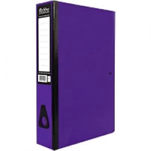 Image of Pukka Brights Box Files Foolscap 75mm Purple Pack of 10