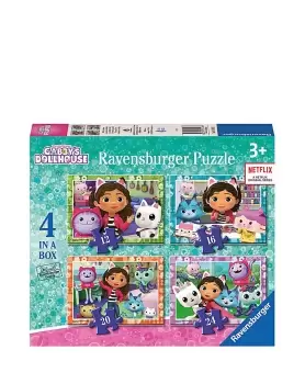 Image of Gabbys Dollhouse 4 in a Box Jigsaw