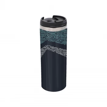 Image of Motherboard Pattern Stainless Steel Thermo Travel Mug - Metallic Finish