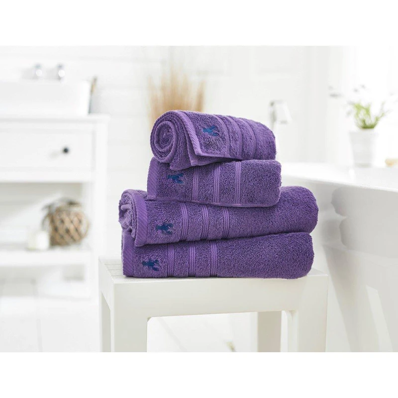 Image of Lobster Creek Combed Cotton Towels 550 GSM Purple unisex Bath Towel
