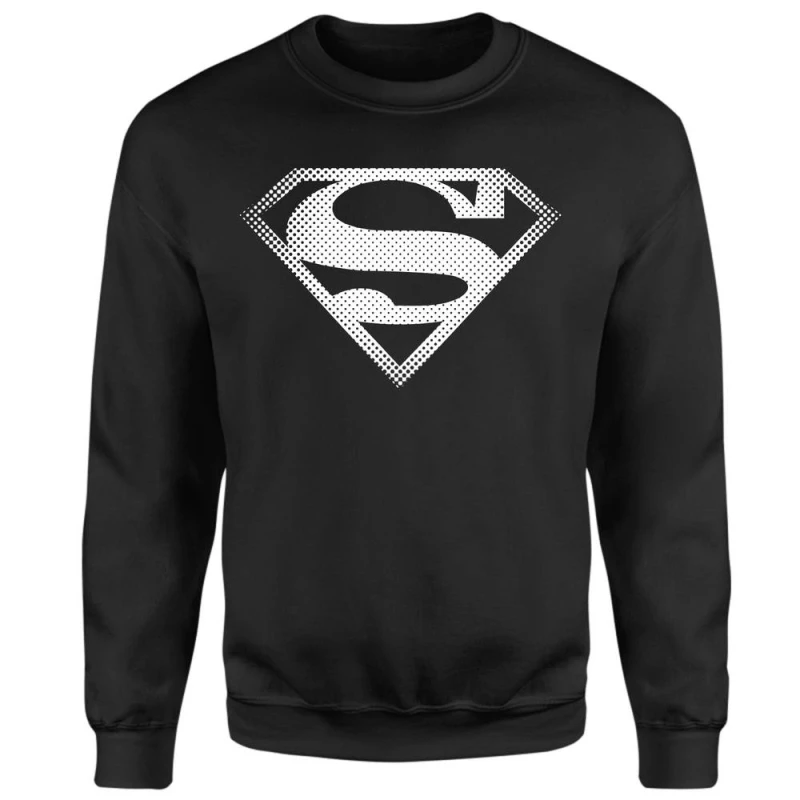 Image of Superman Spot Logo Sweatshirt - Black - XXL