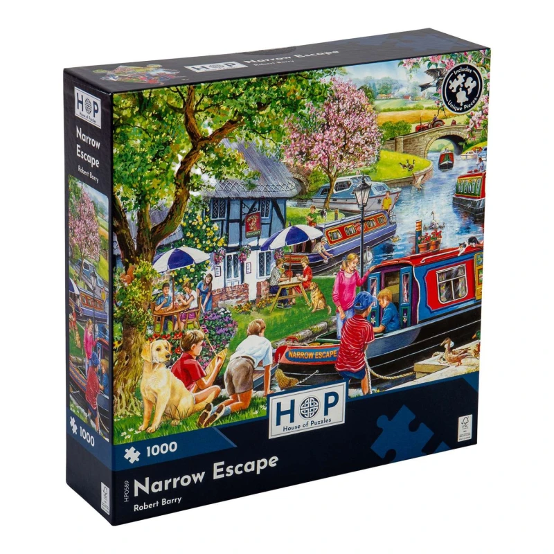 Image of The House Of Puzzles Narrow Escape, 1000 Piece Jigsaw Puzzle Multi unisex