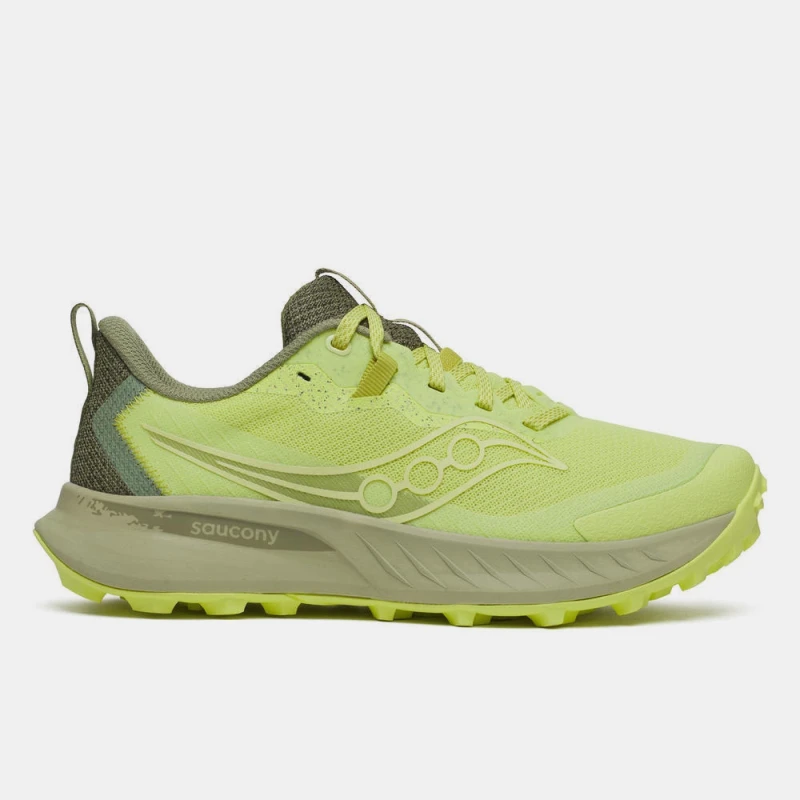 Image of Saucony Peregrine 15 Running Shoe Yellow male UK 4