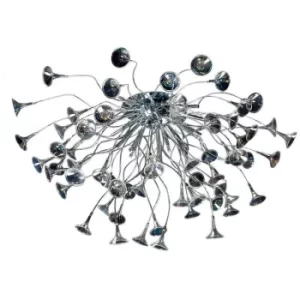 Image of Linea Verdace Minisounds Semi Flush Light Chrome