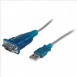 Image of StarTech 1 Port USB to RS232 DB9 Serial Adapter Cable MM