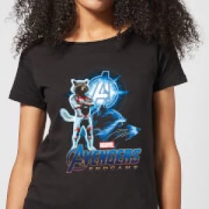 Image of Avengers: Endgame Rocket Suit Womens T-Shirt - Black