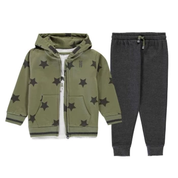 Image of SoulCal 3 Piece Jogger Set Infant Boys - Khaki Star