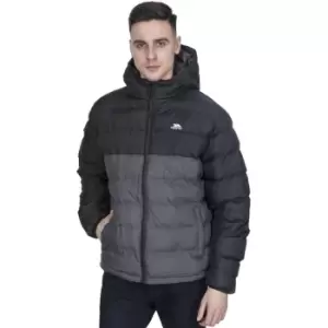 Image of Trespass Mens Oskar Insulated Padded Quilted Hooded Jacket L- Chest 41-43' (104 - 109cm)