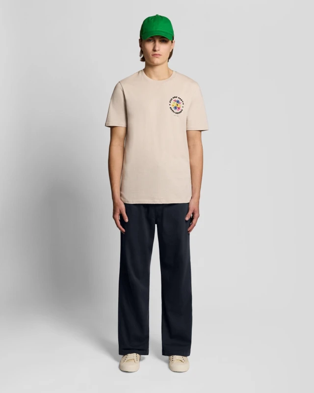 Image of Lyle & Scott Mens Washed Pleated Trousers in Navy