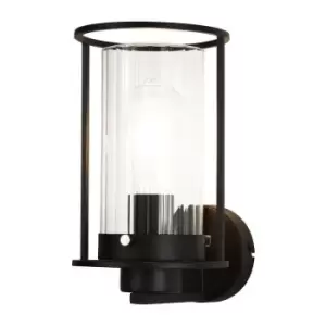 Image of Wall Light, 1 Light E27, Black, Clear Glass - Luminosa Lighting