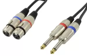 Image of Cobra Two XLR Female To Two Mono Jacks 1.5m