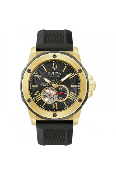 Image of Bulova Automatic Stainless Steel Classic Analogue Automatic Watch - 98A272 Black