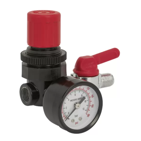 Image of Genuine SEALEY SA5/RG/14 Air Regulator 1/4BSP Female - 1/4BSP Male