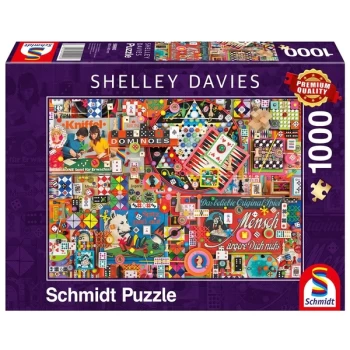 Image of Shelley Davies: Vintage Board Games Jigsaw Puzzle - 1000 Pieces