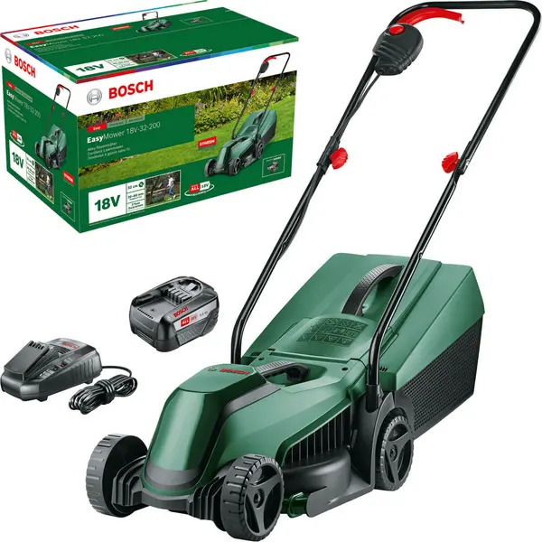 Image of Bosch EasyMower 18V-32-200 1 x 6Ah Li-ion Cordless Rotary Lawnmower