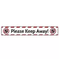 Image of Trodat Floor Sticker Please keep away! Vinyl 70 x 10 cm