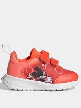 Image of adidas X Disney Mickey And Minnie Tensaur Shoes, Red/White, Size 8.5 Younger