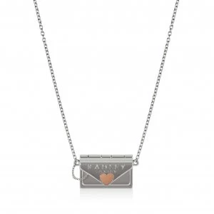 Image of Radley 18ct Rose Gold & Silver Plated Hello Love Necklace