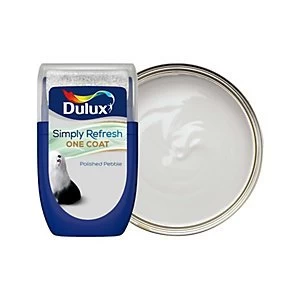 Image of Dulux Simply Refresh One Coat Polished Pebble Matt Emulsion Paint 30ml