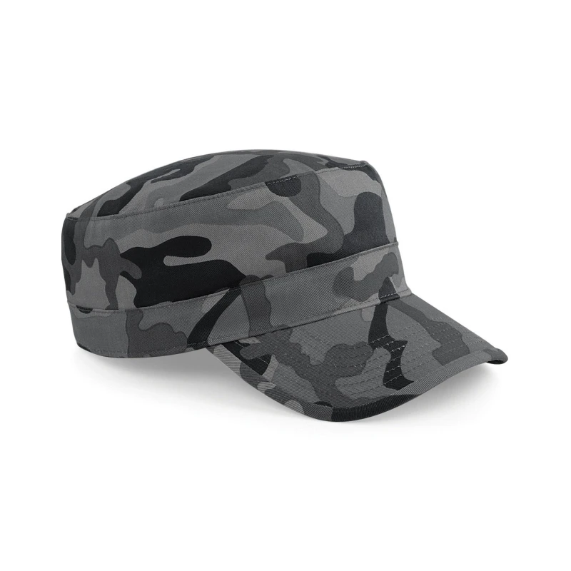 Image of Beechfield Beechfield Men Camo Army Cap in Dark Grey Dark Grey One Size Male 5063417959007