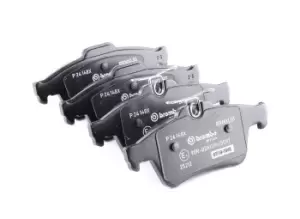 Image of BREMBO Brake pad set FORD,MAZDA,VOLVO P 24 148X 1683374,1765765,1805813 1809458,1820122,2039739,2271380,5134101,AV612M008AA,AV612M008AB,AV612M008BA