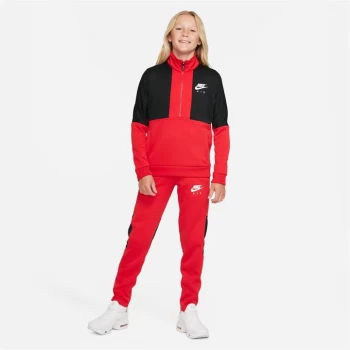 Image of Nike Air Big Kids Tracksuit - Red/White