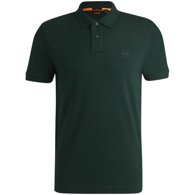 Image of Boss Passenger Piqu Polo Top - Green Green XL
