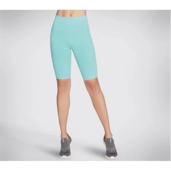 Image of Skechers High Waisted Cylcing Shorts - Blue