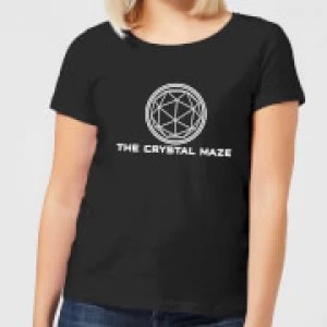 Image of Crystal Maze Logo Womens T-Shirt - Black